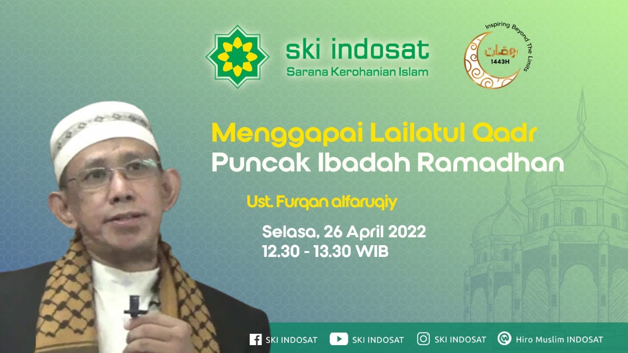 You are currently viewing Kajian Zhuhur – Ust Furqon Al Farauqi, Tema : “Menggapai Lailatul Qadr Puncak Ibadah Ramadhan”