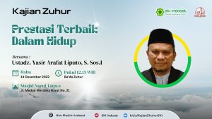 Read more about the article Kajian Zhuhur – Ust. Yasir Arafat Liputo, S.Sos – Tema : “Prestasi Terbaik Dalam Hidup”