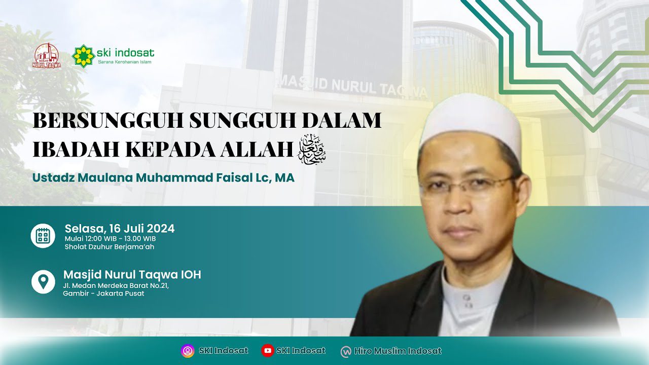 You are currently viewing Kajian Zhuhur – Live Kajian Zhuhur Bersama Ust. Maulana Muhammad Faisal – Tema : Bersungguh Sungguh dalam Ibadah