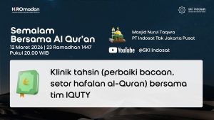 Read more about the article Kajian Zhuhur – Sesion – Klinik tahsin (perbaiki bacaan, setor hafalan al-Quran) bersama tim IQUTY