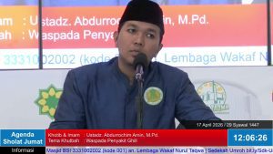 Read more about the article Kajian Zhuhur – Khutbah Jum’at Ust.Abdurrochim. 17 april 2026