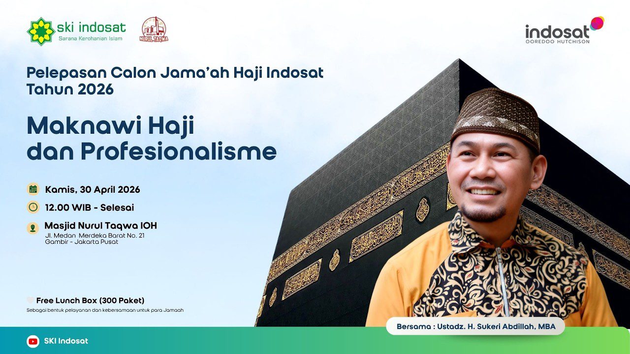 You are currently viewing Kajian Zhuhur – PELEPASAN CALON JAMAAH HAJI – “Maknawi Haji dan Profesionalisme” – Ust Sukeri Abdillah, M.BA