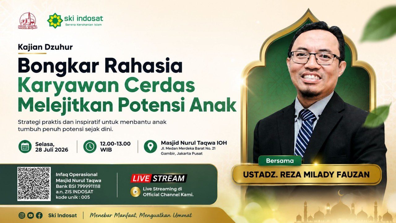 Read more about the article Kajian Zhuhur – Karyawan Sibuk Tapi Anak Sukses? Ini Rahasianya! – Ust. Reza Milady Fauzan
