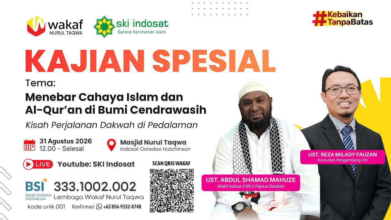 You are currently viewing Kajian Zhuhur – Menebar Cahaya Islam dan Al-Qur’an di Bumi CendrawasihKisah Perjalanan Dakwah di Pedalaman Papua
